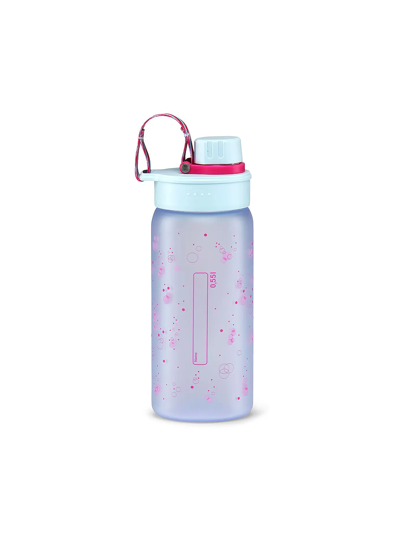ERGOBAG | Trinkflasche 0,5L Herzen | hellblau